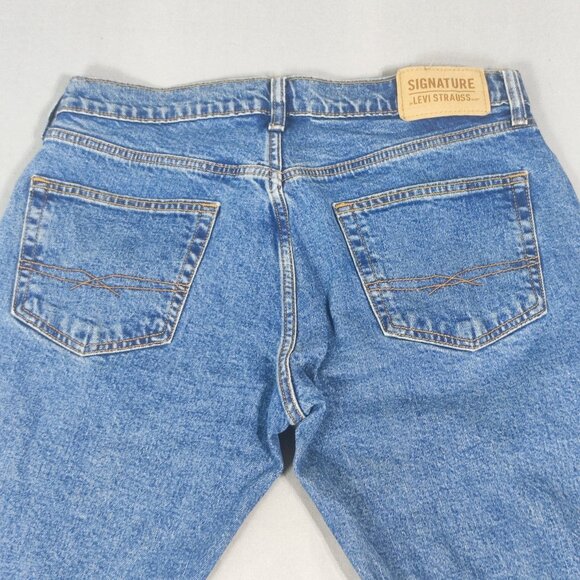 Signature by Levi Strauss Jeans men's size W32/L32 Relaxed fit denim blue colour - Picture 4 of 15